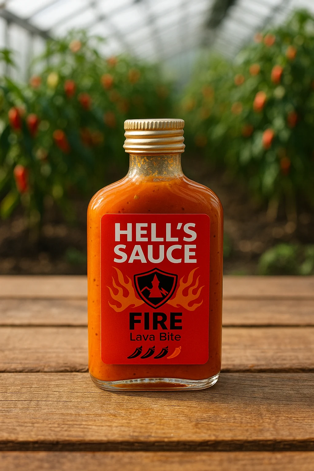Lahvičky Hell's Sauce a chilli pasta